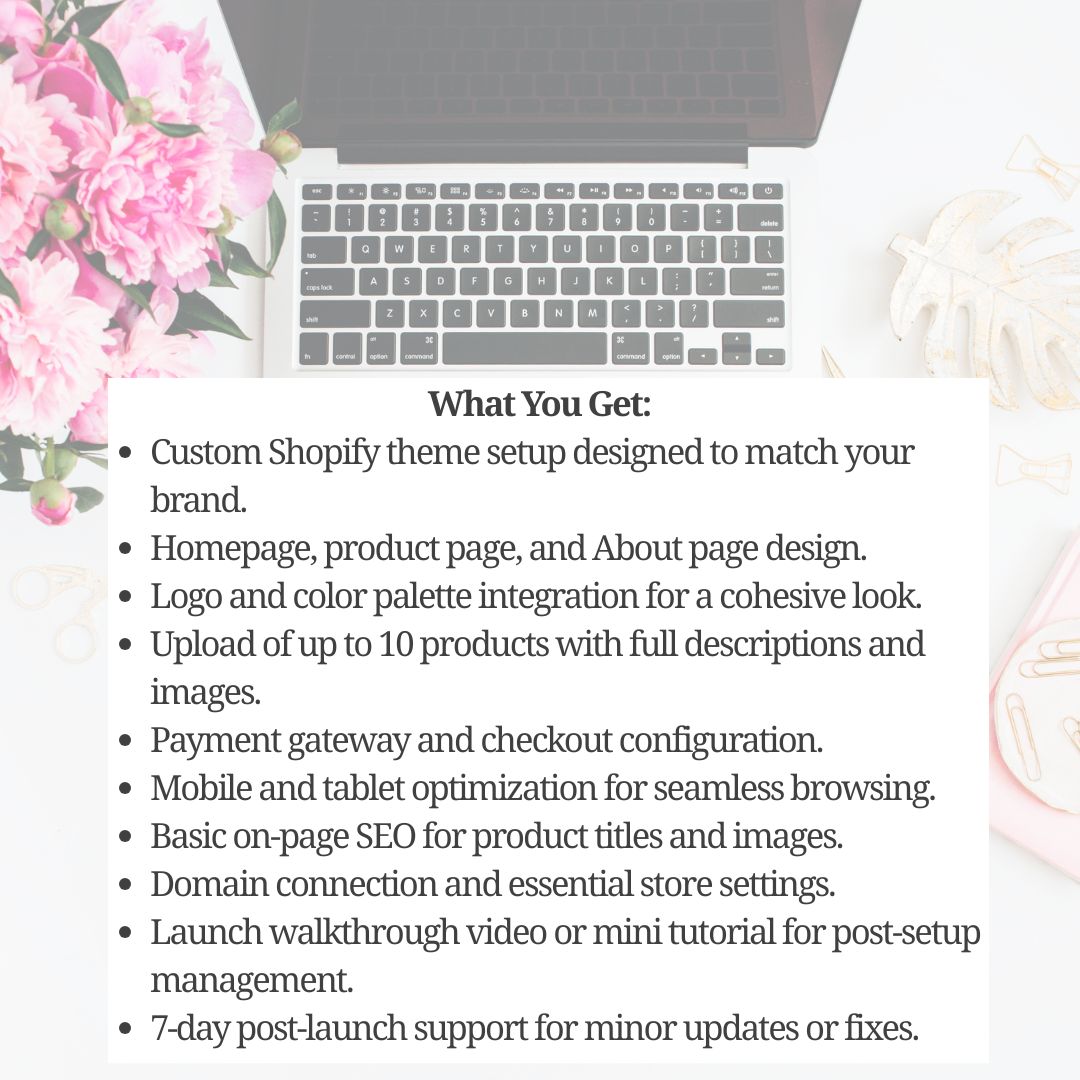 Shopify Store Setup for Women Entrepreneurs | Done-For-You Online Store Design
