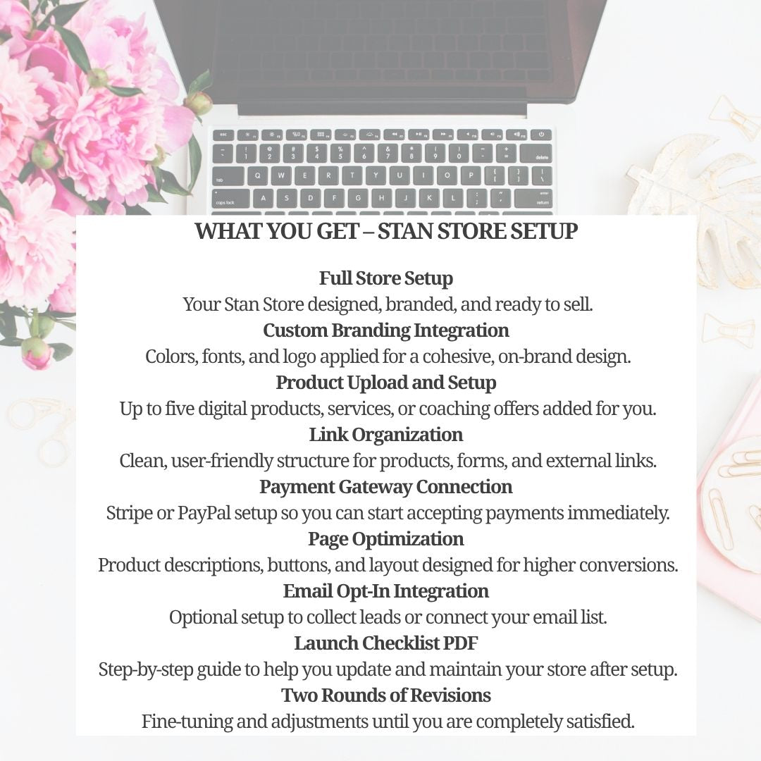 Stan Store Setup for Coaches & Creators | Done-For-You Link-in-Bio Store